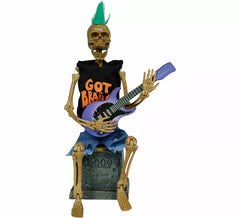 Esqueleto Rocker com Luz, Som e Movimento de 30 cm