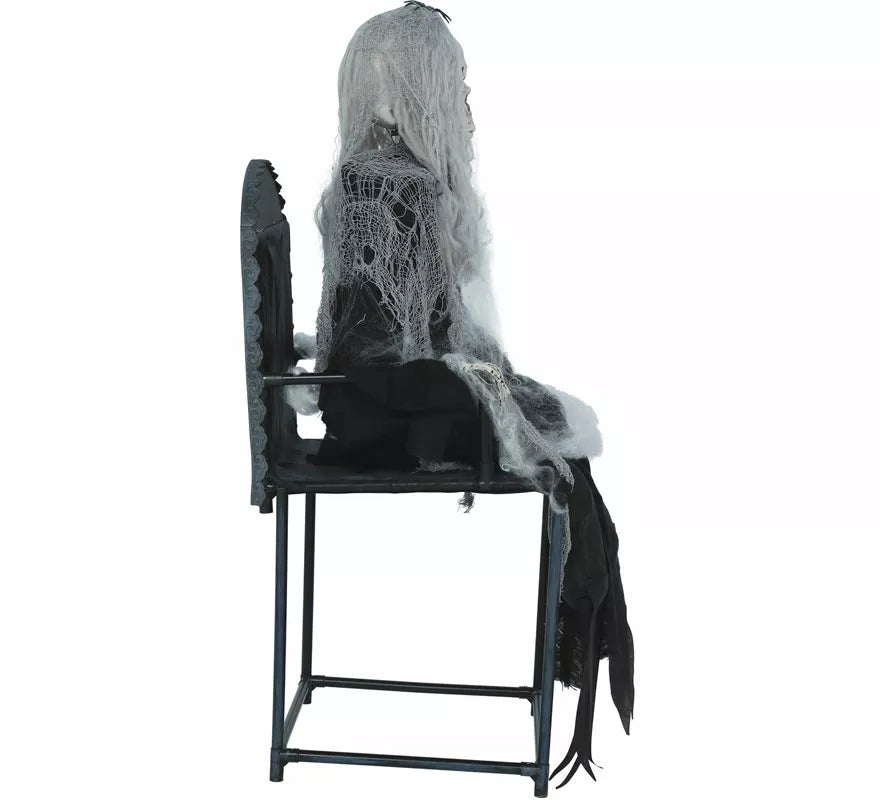 Translation missing: pt-PT.Esqueleto Susto Silla con Luz, Sonido y Movimiento de 105 cm