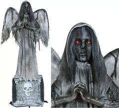 Luz da estátua do anjo da morte com som e movimento 170 cm