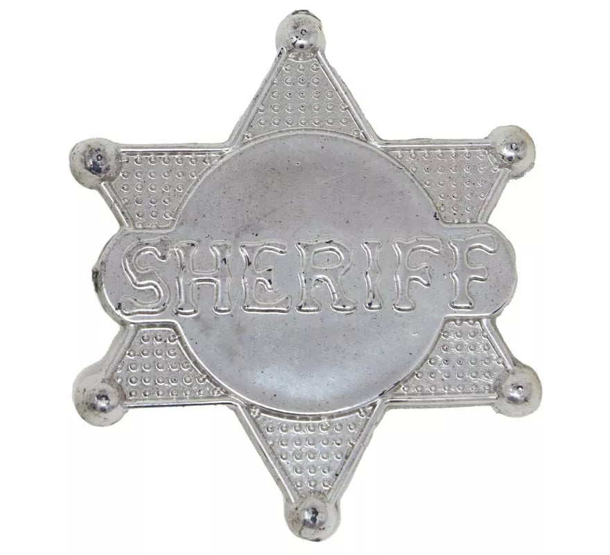 Translation missing: pt-PT.Estrella de Sheriff de Plástico de 5,50 cm