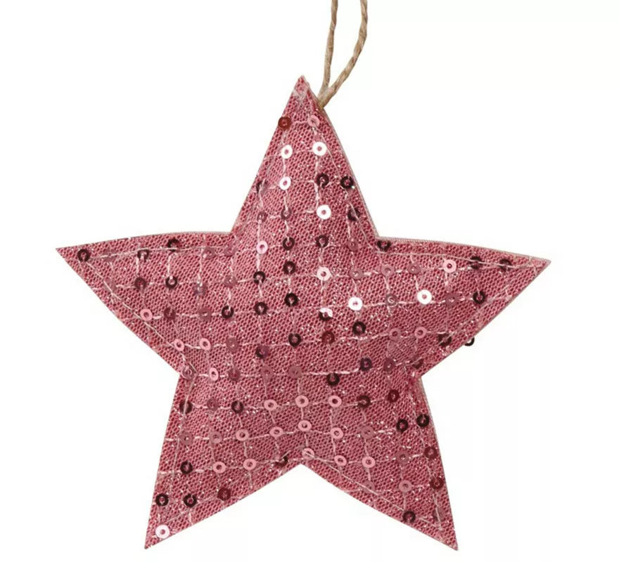 Translation missing: pt-PT.Estrella Rosa Colgante de 12 cms