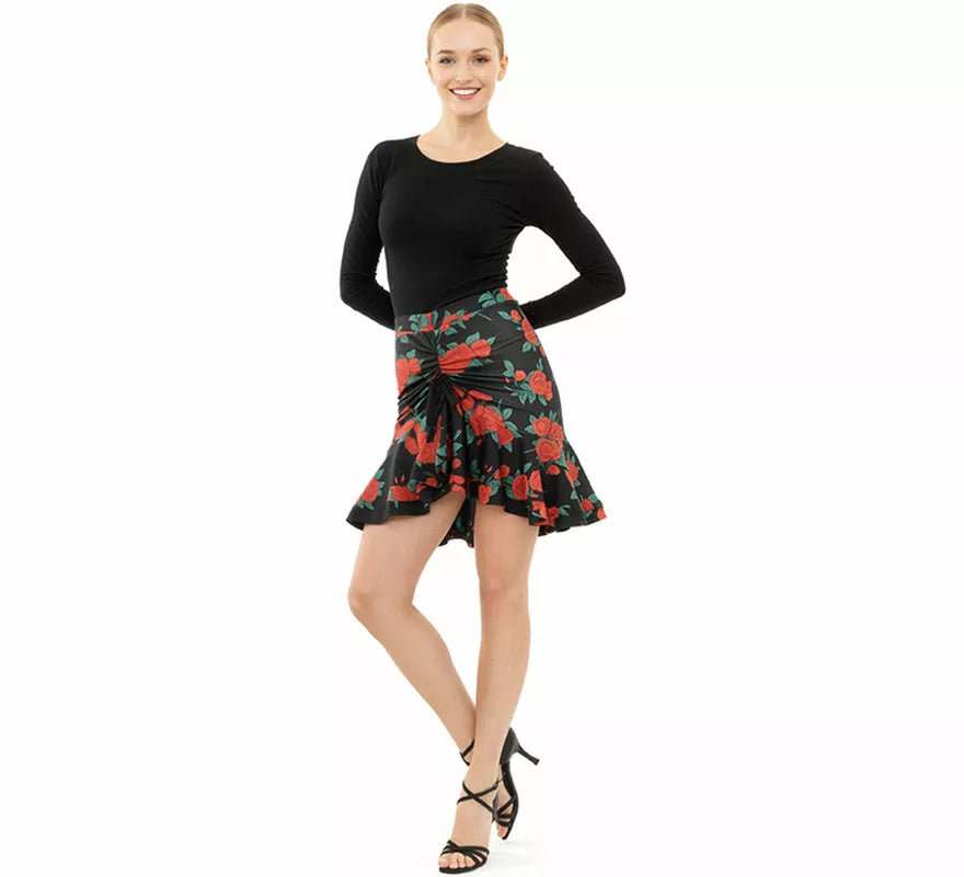 Translation missing: pt-PT.Falda Baile Asimétrica con estampado para mujer