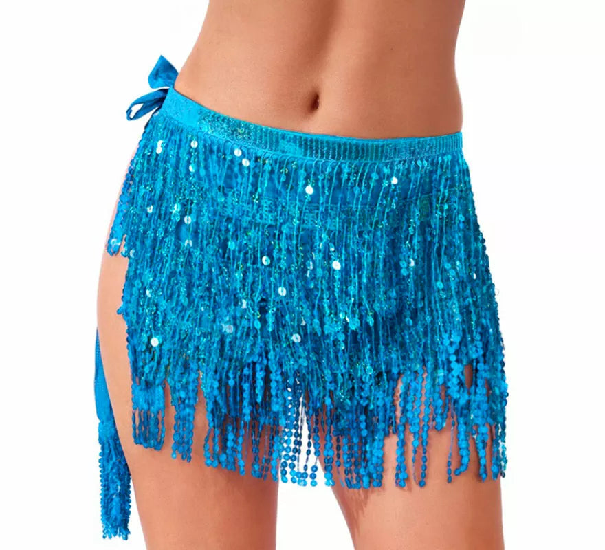 Translation missing: pt-PT.Falda con Lentejuelas y Flecos en varios colores para mujer