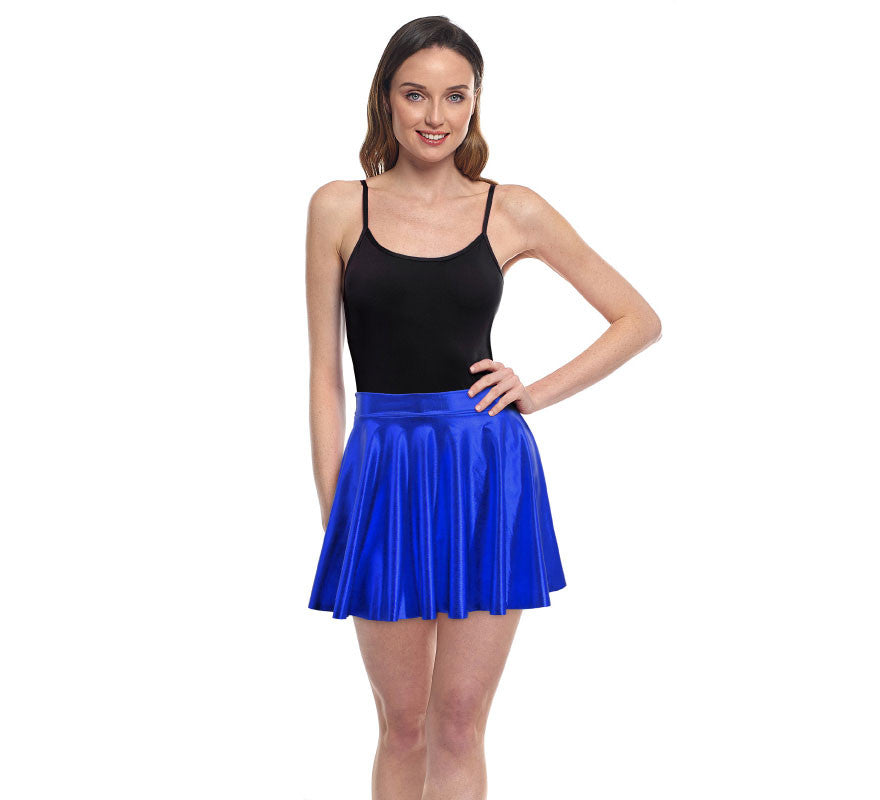 Translation missing: pt-PT.Falda de Vuelo azul metal para mujer