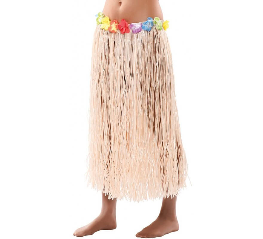 Translation missing: pt-PT.Falda Hawaiana con flores 80 cm
