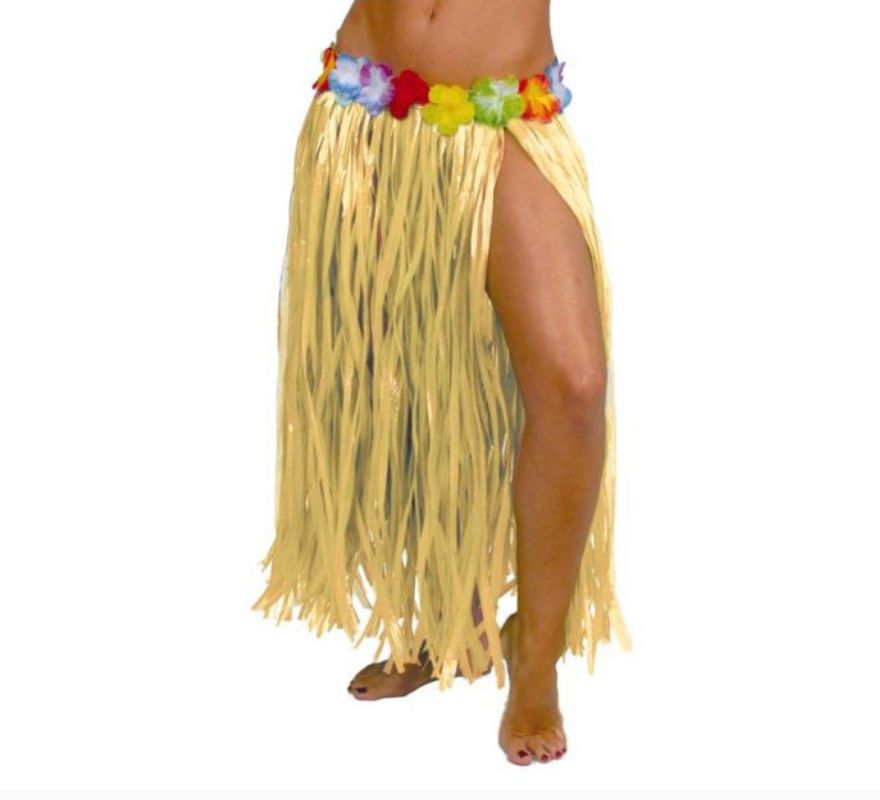 Translation missing: pt-PT.Falda Hawaiana con Flores en varios colores 75 cm
