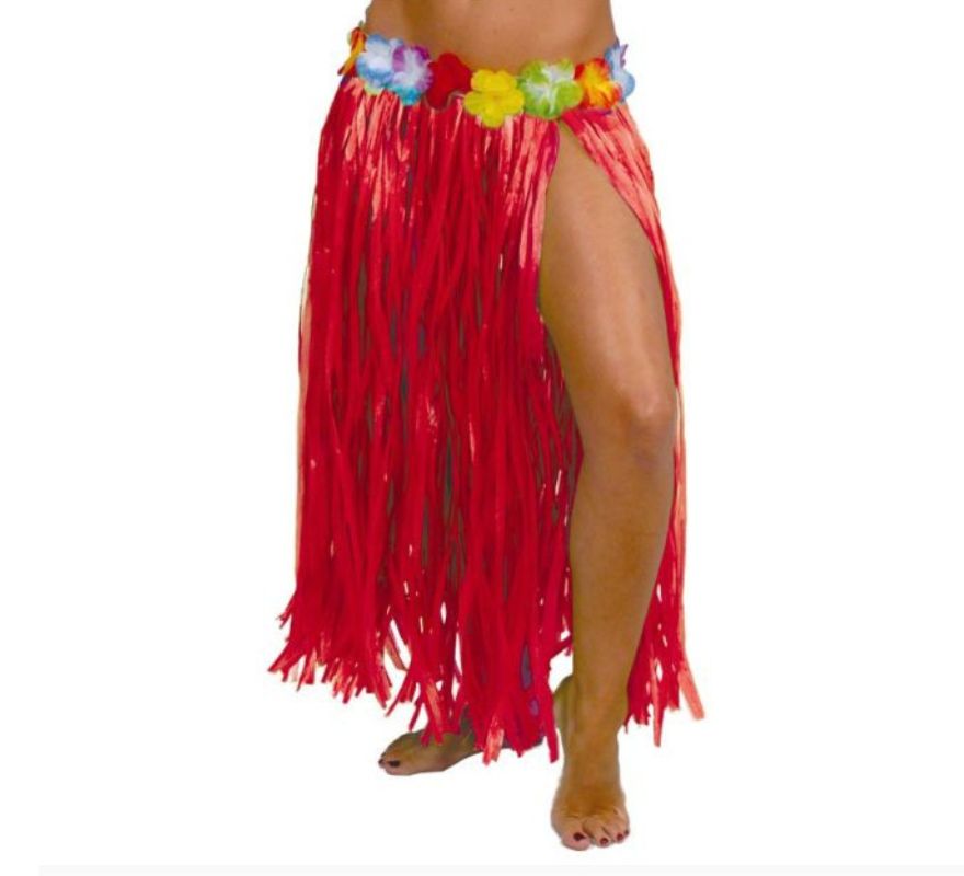 Translation missing: pt-PT.Falda Hawaiana con Flores en varios colores 75 cm