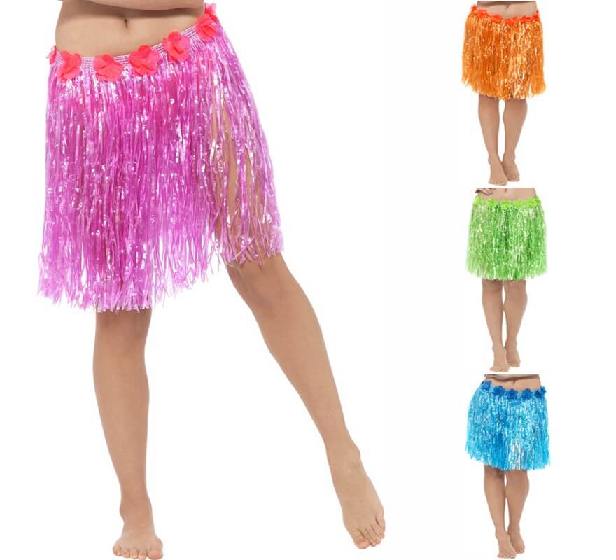 Translation missing: pt-PT.Falda Hawaiana con flores en varios colores