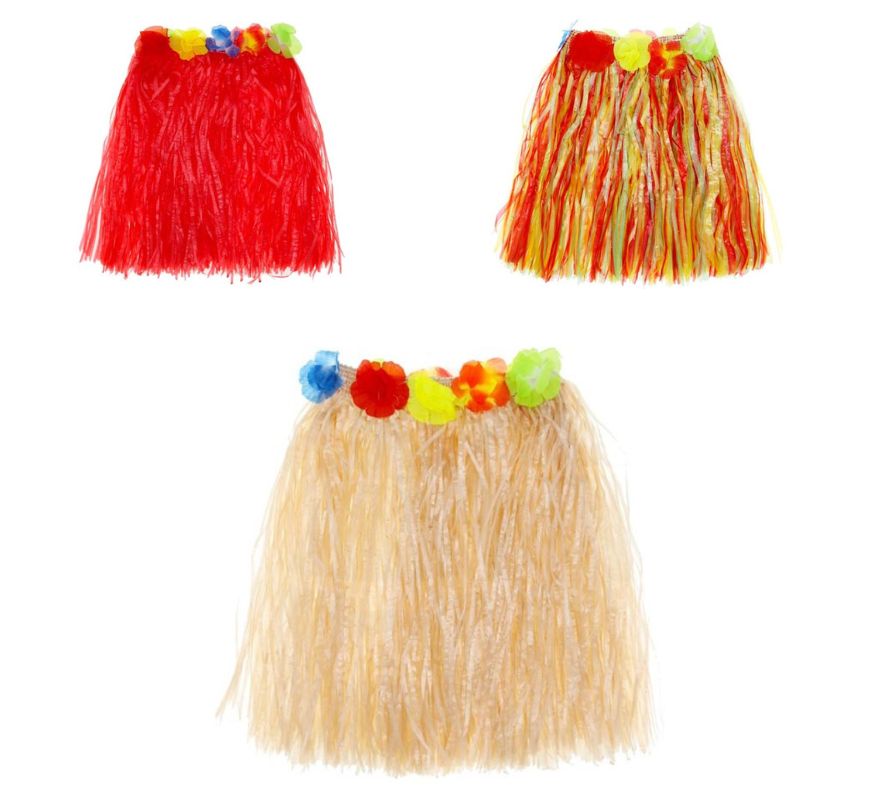 Translation missing: pt-PT.Falda Hawaiana de 30 cm en varios colores