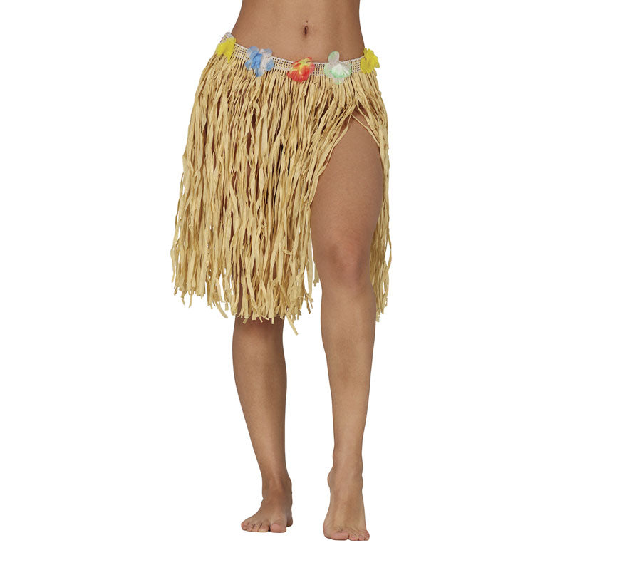 Translation missing: pt-PT.Falda Hawaiana de paja de 40 cm adulta