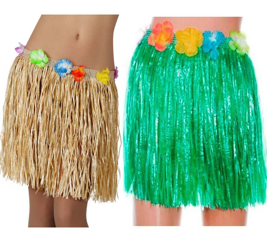 Translation missing: pt-PT.Falda Hawaiana en 2 colores 41 cm