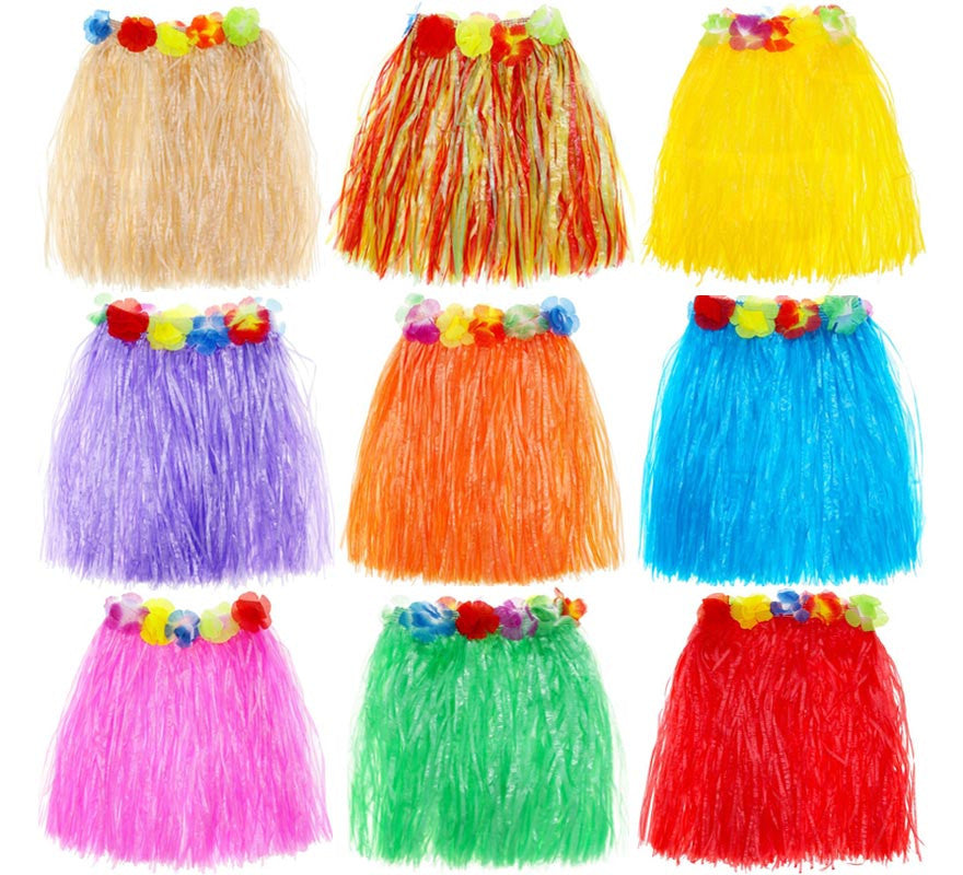 Translation missing: pt-PT.Falda Hawaiana de 40 cm para mujer en varios colores