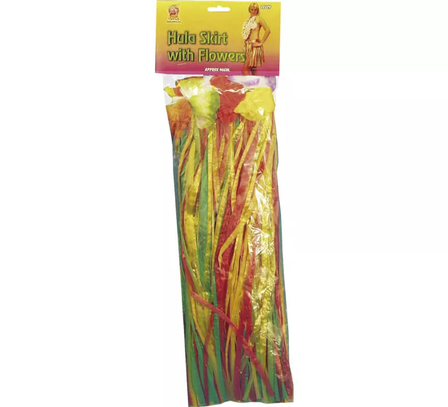 Translation missing: pt-PT.Falda Hawaiana multicolor con flores 46cm