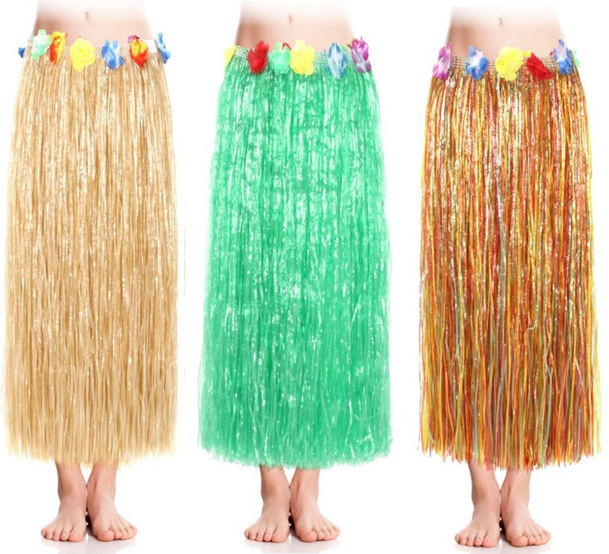 Translation missing: pt-PT.Falda Hawaiana de 80 cm para mujer en varios colores
