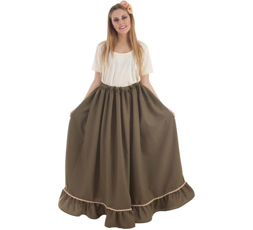 Translation missing: pt-PT.Falda Medieval Verde para mujer