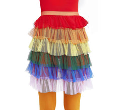 Saia de tule Rumbera Rainbow para mulheres