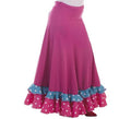 Falda Sevillana Azul y Fuxia con Topos