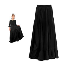 Saia Quilas Sevillana preta para menina