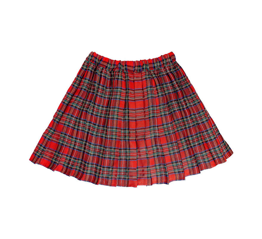 Translation missing: pt-PT.Falda Tartán Escocesa Roja para mujer