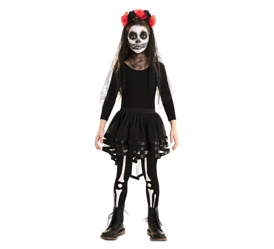 Translation missing: pt-PT.Falda y Tiara Día de los Muertos para niña