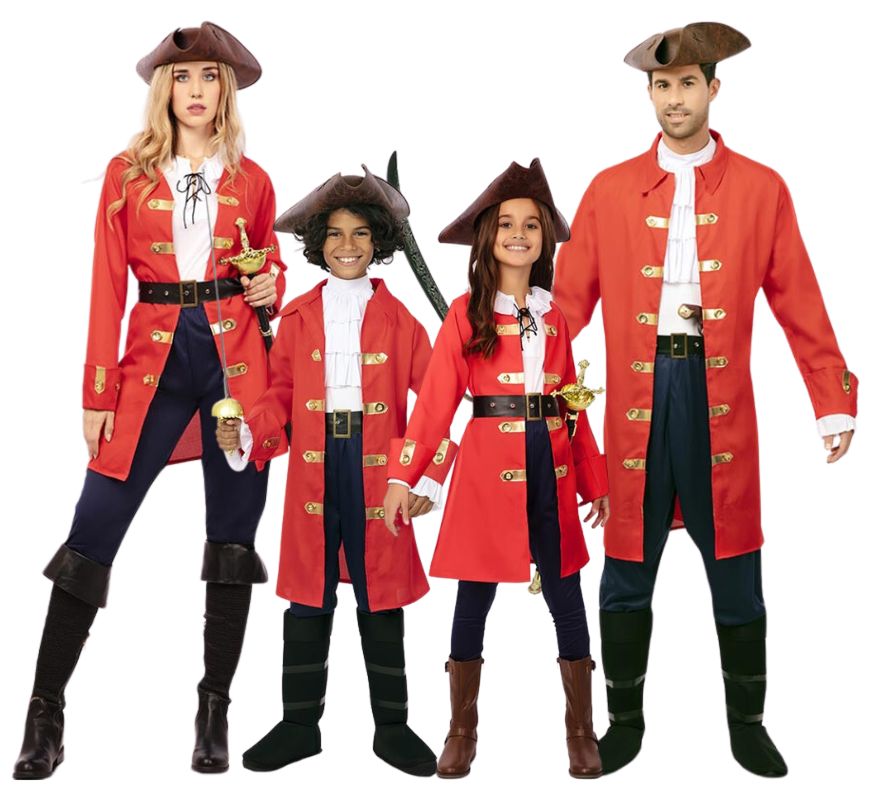 Translation missing: pt-PT.Familia de Capitán Pirata rojo con cinturón