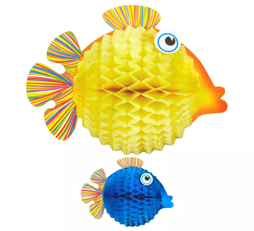Translation missing: pt-PT.Farol de Pez Globo en forma de nido de abeja de 33 cm en colores surtidos