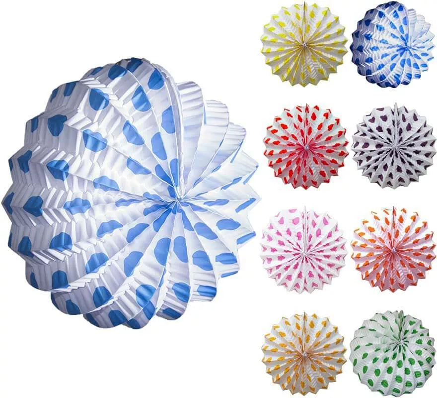 Translation missing: pt-PT.Farolillo blanco con lunares pequeños en varios colores