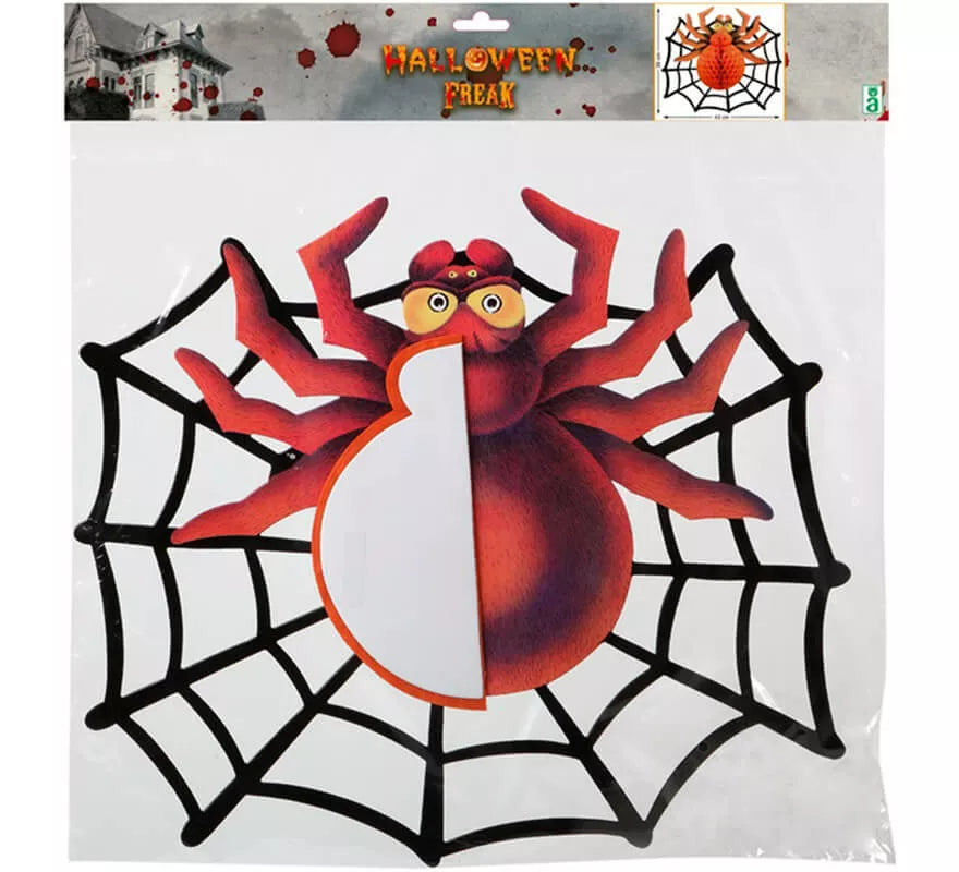 Farolillo con Araña y Telaraña 43X39 cm