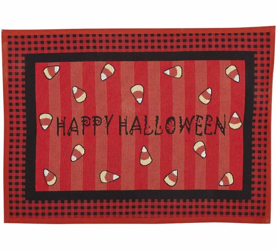 Translation missing: pt-PT.Felpudo Rojo Happy Halloween de 67x49 cm