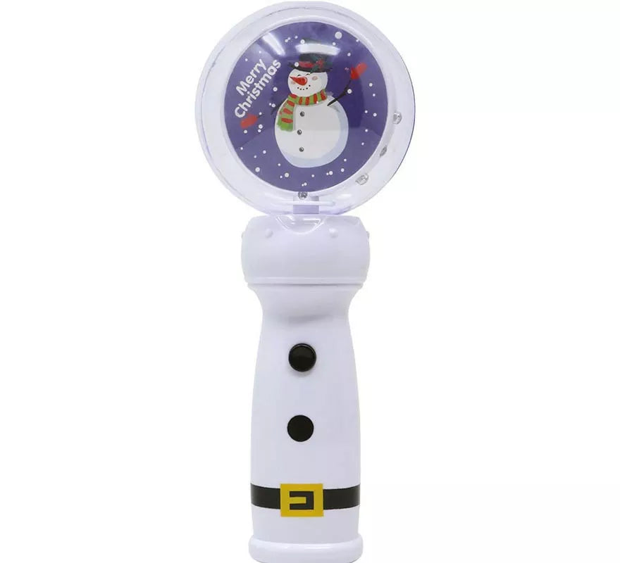 Translation missing: pt-PT.Figura de Muñeco de Nieve con varita bola y leds de 21 cm