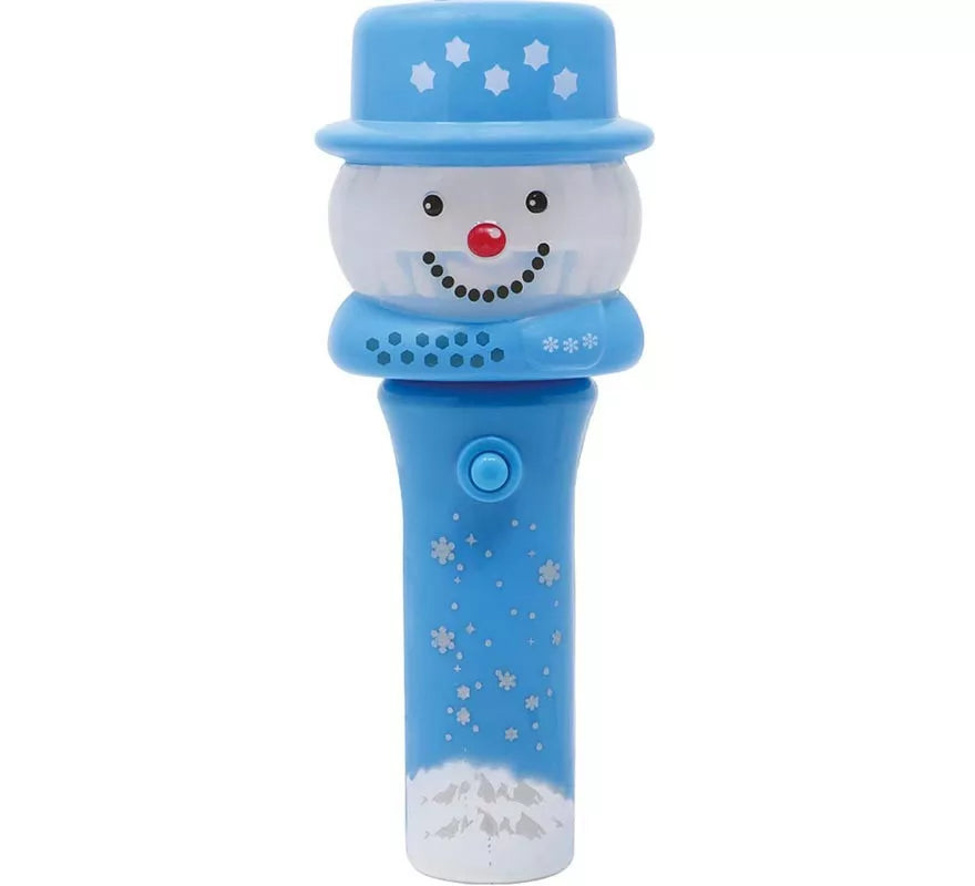 Translation missing: pt-PT.Figura de Muñeco de Nieve con varita y luz de 13 cm