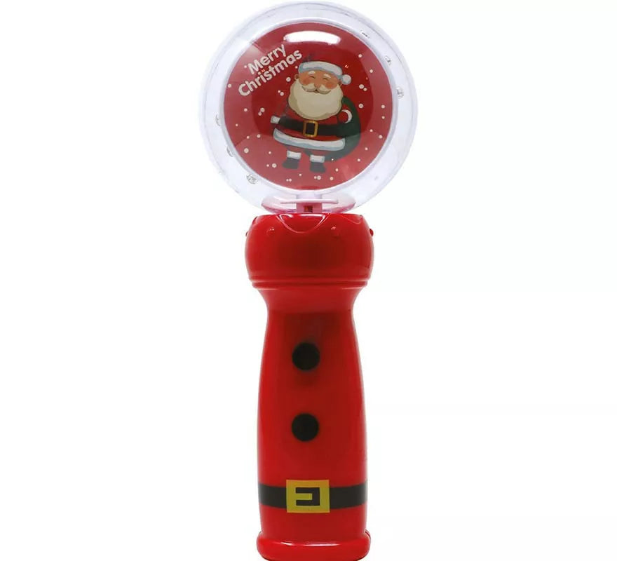 Translation missing: pt-PT.Figura de Papá Noel con varita bola y leds de 21 cm