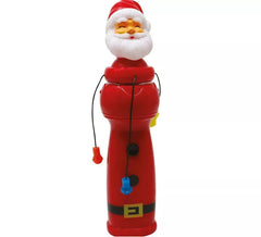 Figura do Papai Noel com varinha giratória e luz 22 cm
