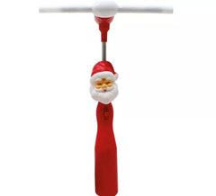 Figura do Papai Noel com varinhas em leque e LEDs de 32 cm