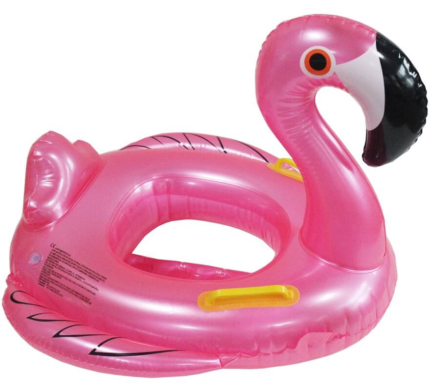 Translation missing: pt-PT.Flamenco hinchable Rosa infantil de 62x57 cm