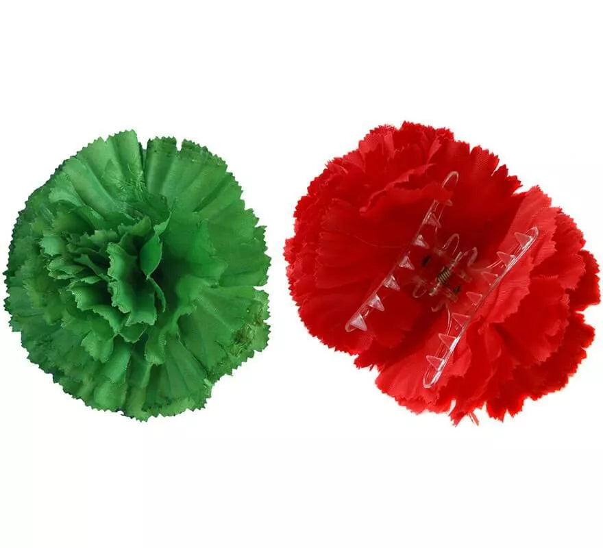 Translation missing: pt-PT.Flor Clavel con Pinza para Flamencas y Chulapas en varios colores