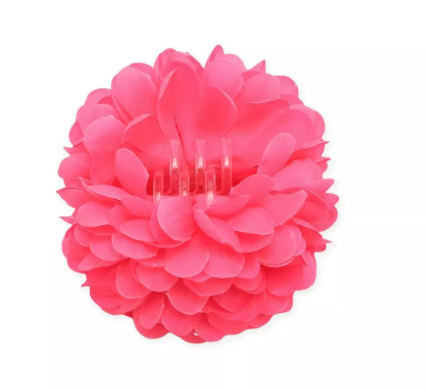 Translation missing: pt-PT.Flor con pinza para el cabello en varios colores de 11 cm
