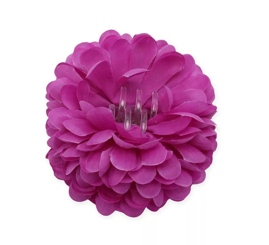 Translation missing: pt-PT.Flor con pinza para el cabello en varios colores de 11 cm