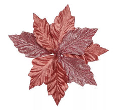 Flor de cobre de natal 22 cms
