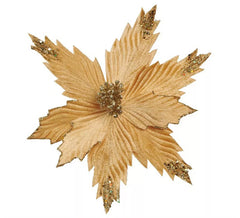 Flor de Natal em Ouro 25 cms