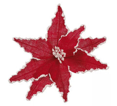 Flor vermelha de natal 30 cms