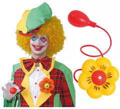 Flor de palhaço joga água de 13 cm