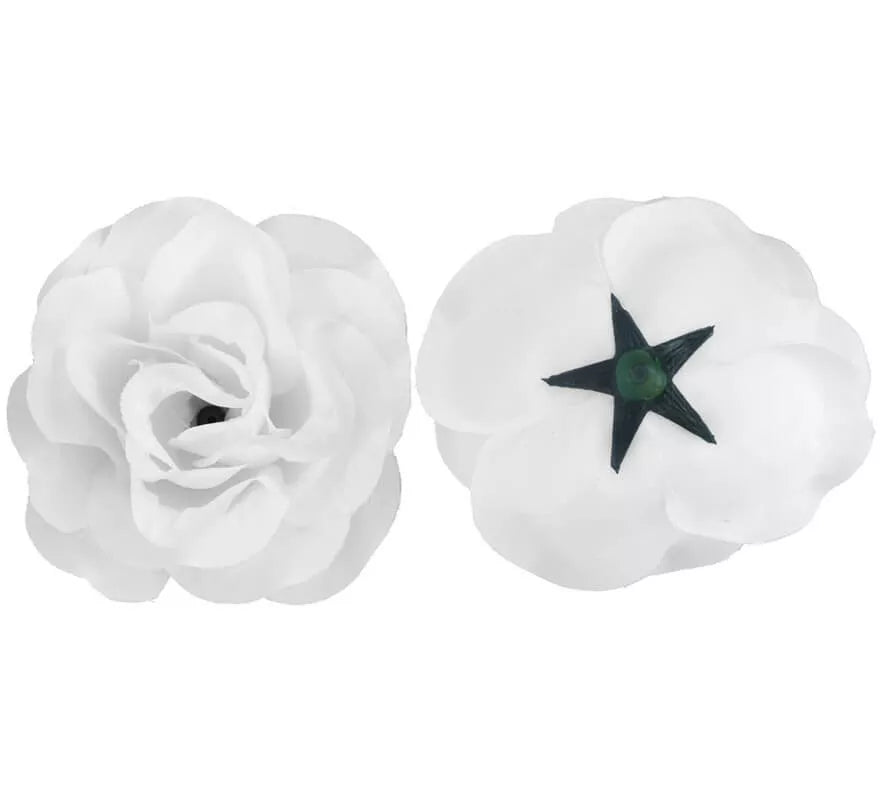 Translation missing: pt-PT.Flor Rosa Blanca para Flamencas y Chulapas