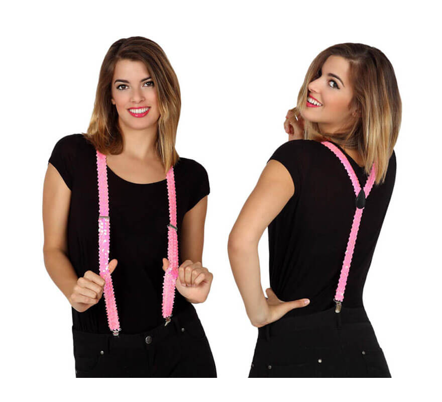 Translation missing: pt-PT.Tirantes de Lentejuelas rosa