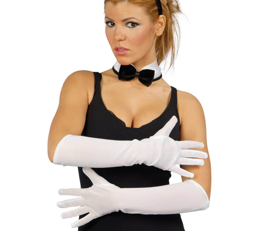 Translation missing: pt-PT.Par de Guantes blancos 45 cm