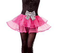 Tutu de caveira pirata rosa para mulheres