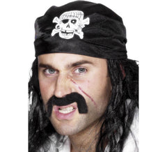 Bandana preta do pirata