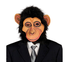 Máscara de chimpanzé com cabelo