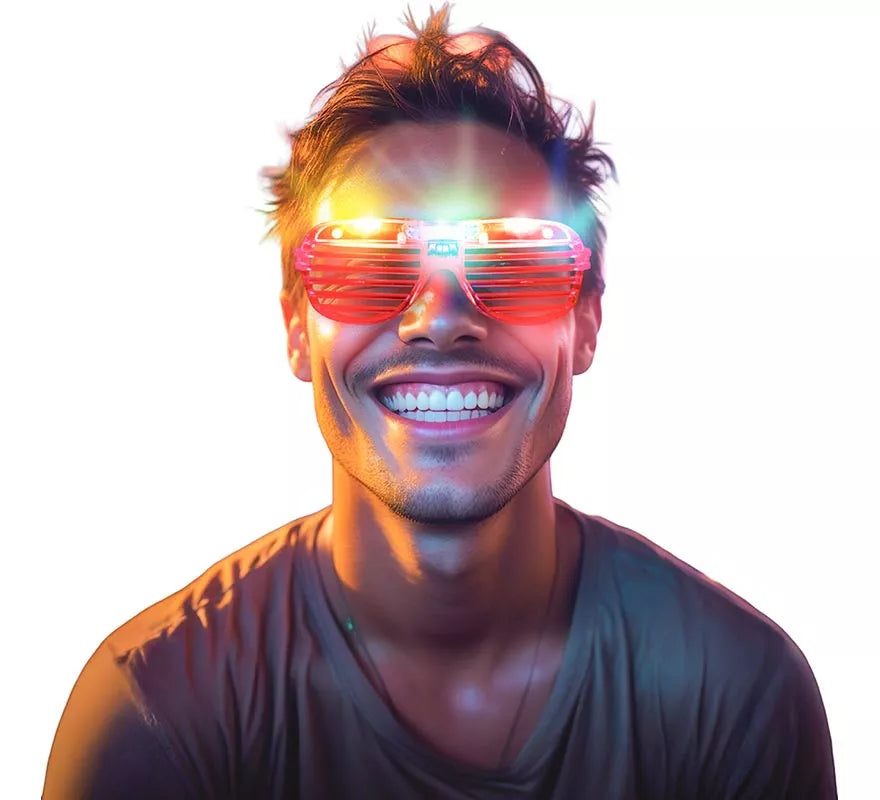Gafas a rayas con Led