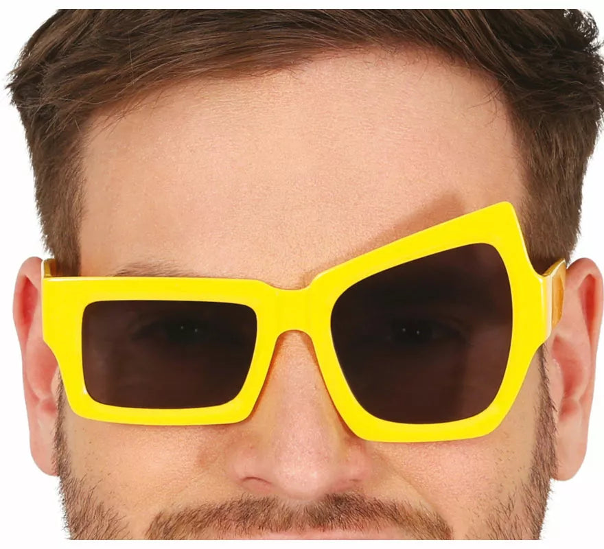 Translation missing: pt-PT.Gafas amarillas con guiño adulto